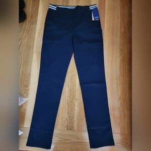 SU1 - Girls Navy Blue Slim Fit Pants